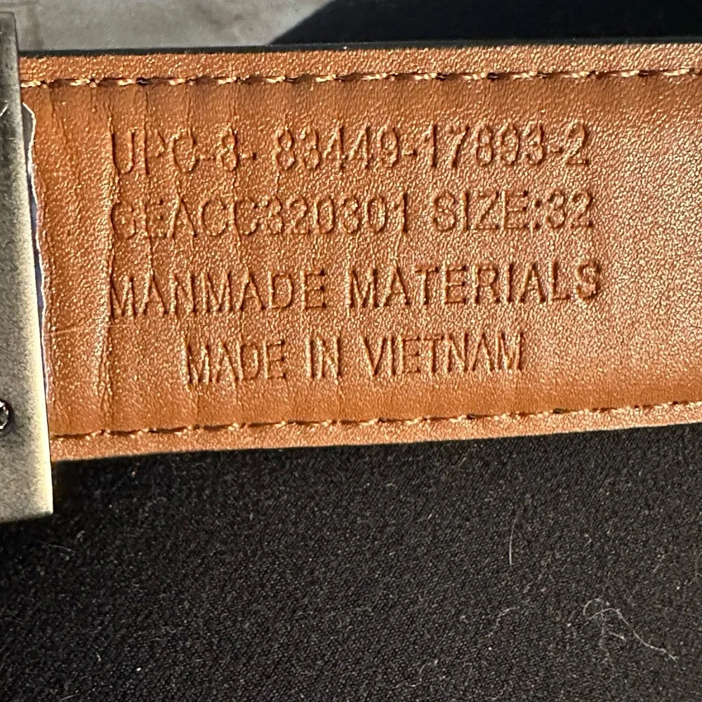 ROWLAND THOMAS KAYIMAN BLACK LUXURY BELT 1.575